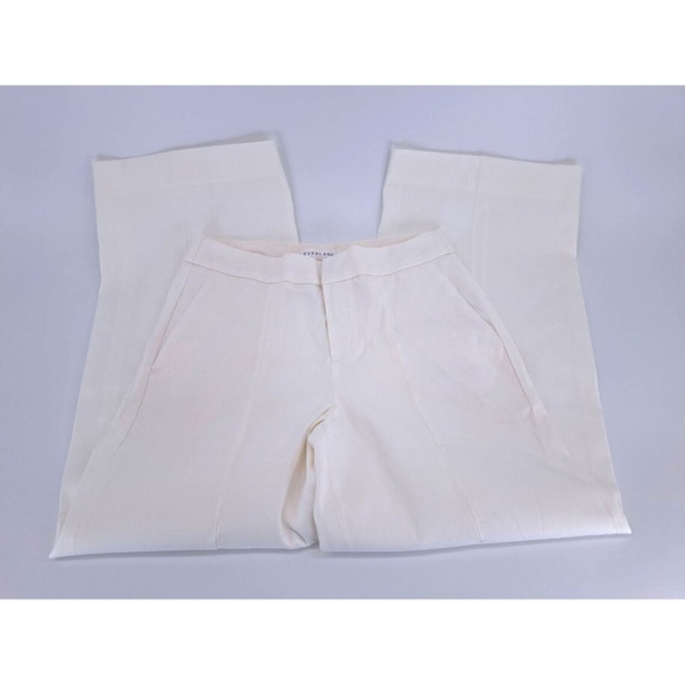 Everlane The Wide Leg Trouser Pant in White Bone NWOT Size‎ 2